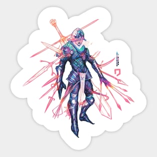 Swordslady Sticker